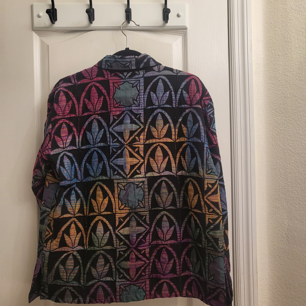 Chico's Multicolor Striped Jacket - image 3